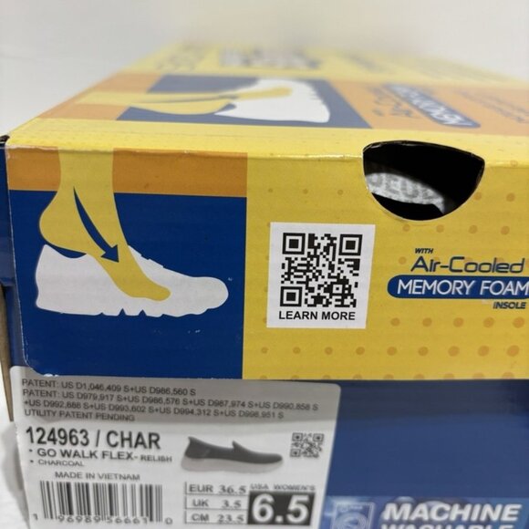 Skechers Women’s Go Walk Flex - Relish Grey Slip-On Shoes, Size 6.5M - Picture 7 of 7